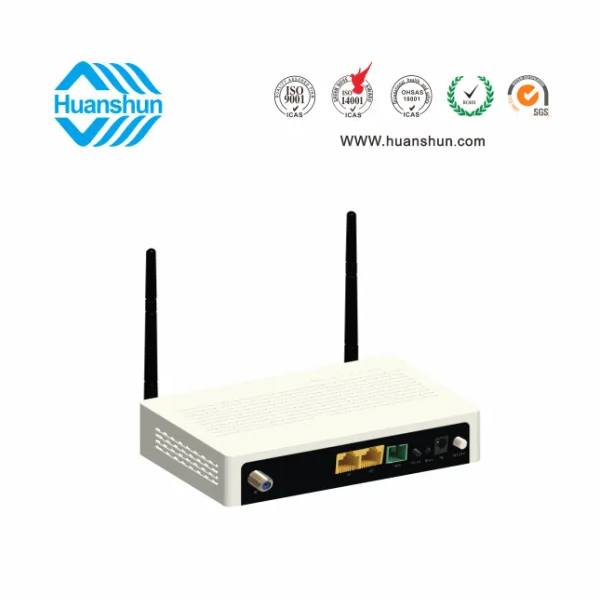 HSOS111762GNW FTTH 終端（XPON ONU WIFI，WDM CATV）（GE+FE+2*2WIFI+WDM+CATV NE)